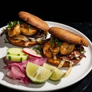 Gorditas - Grilled Shrimp